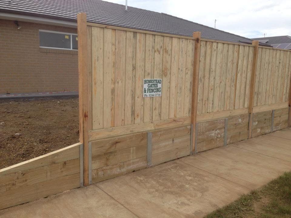 New paling fence along a new housing estate in Geelong